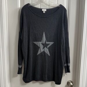 Avenue Black Star Sweater Size 20